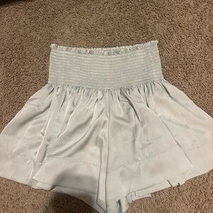 KOCH Chic High-Waisted Light Blue Shorts